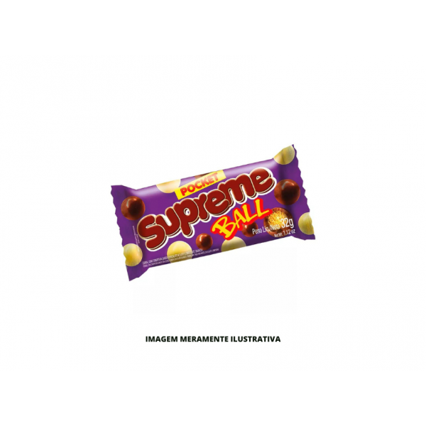 SUPREME BALL - DUMDUM - 32g POCKET MEIO A MEIO - CX30